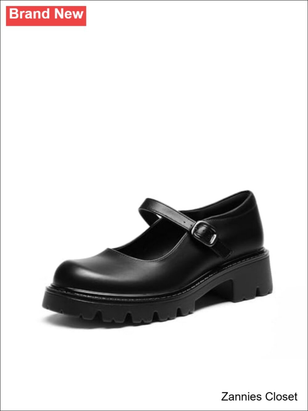 ✨ Mary Jane Platform Block Heels Closed Toe Faux Leather Pumps for Women